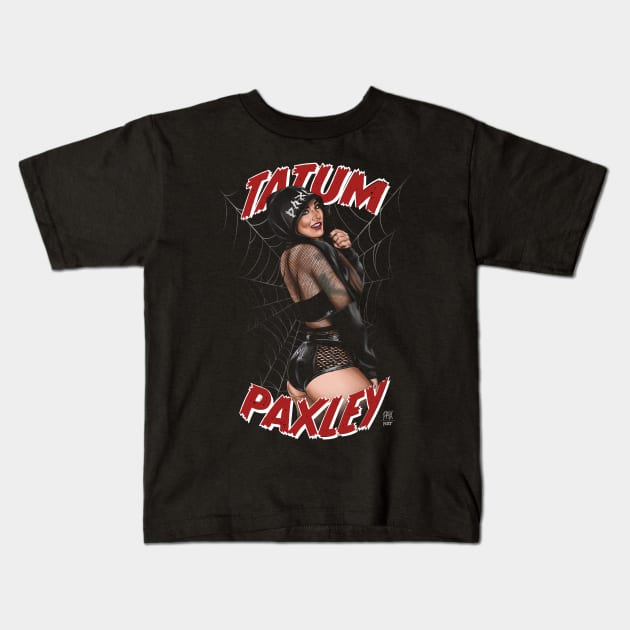 Tatum Paxley - NXT Kids T-Shirt by JosephSheltonArt